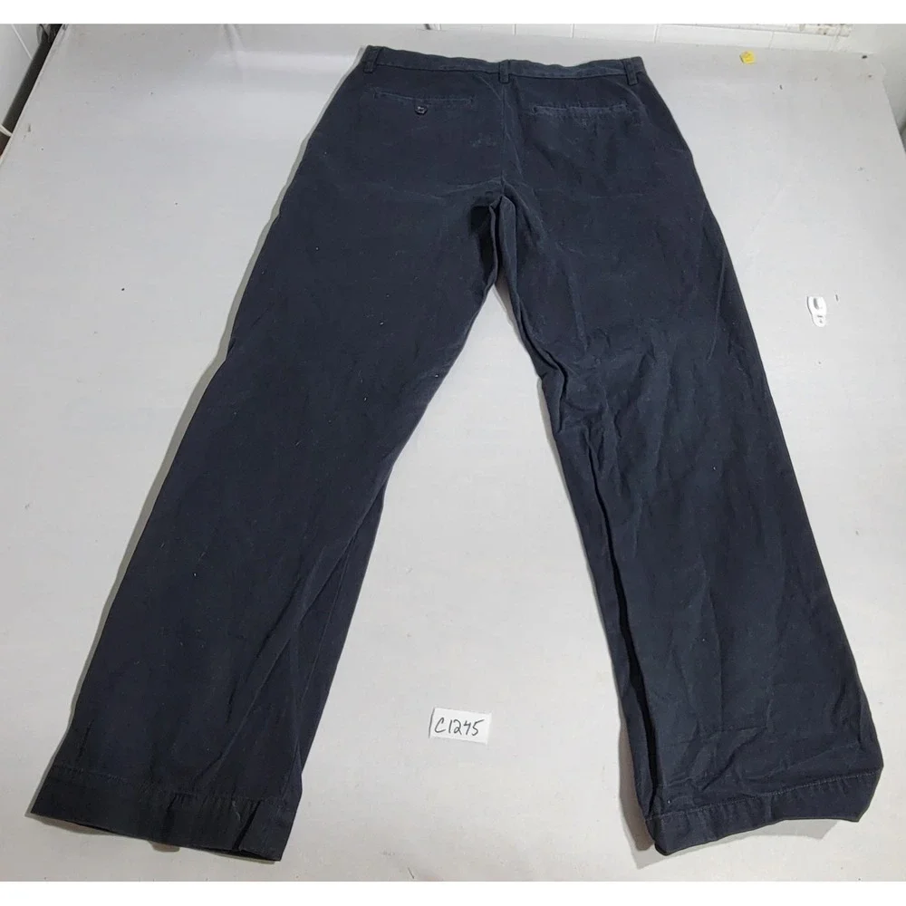 Banana Republic Mens Navy Blue Cotton Chino Pants Straight Leg 32x32 RN54023